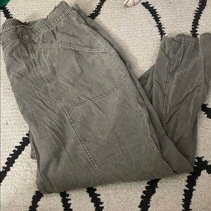 Utility Green Washed Joggers
